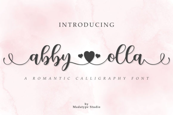 Abby Olla: A Romantic Script Typeface for Handmade Brands