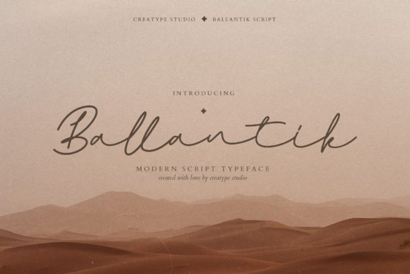 Ballantik: A Stylish Script Font for Web Design