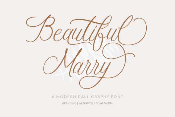 Beautiful Marry: The Premium Font That Elevates Campaign Visuals