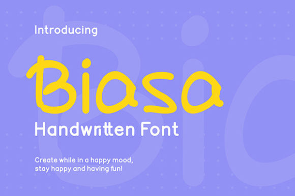 Biasa: The Perfect Script Font for Small Business Branding