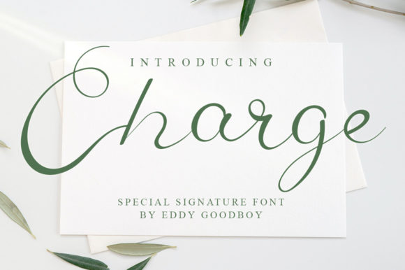 Charge: The Elegant Script Typeface for Handmade Product Labels