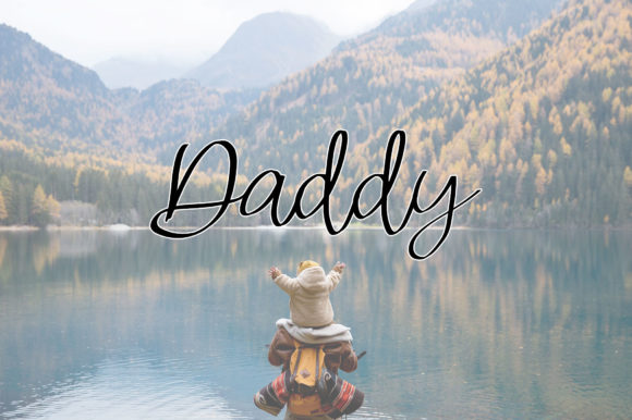 Daddy: A Whimsical Script Font That Feels Like a First Draft with Heart
