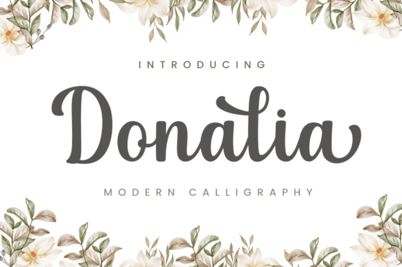 Donalia: A Modern Script Font for Digital Creativity