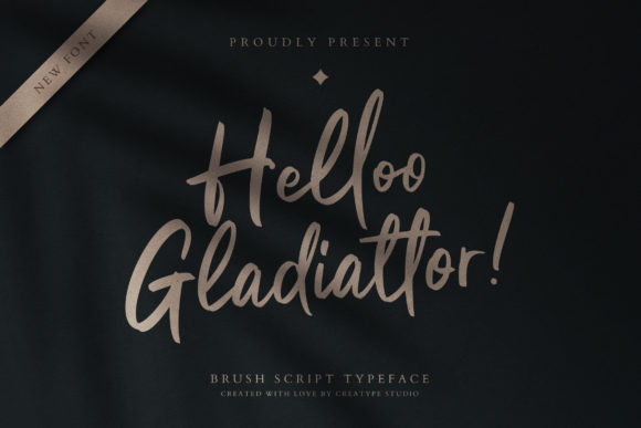 Helloo Gladiattor Font Review for Campaign Design