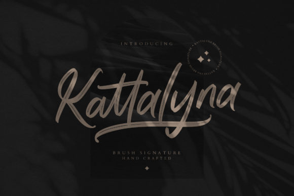 Kattalyna: A Brushed Script Font for Creative Branding
