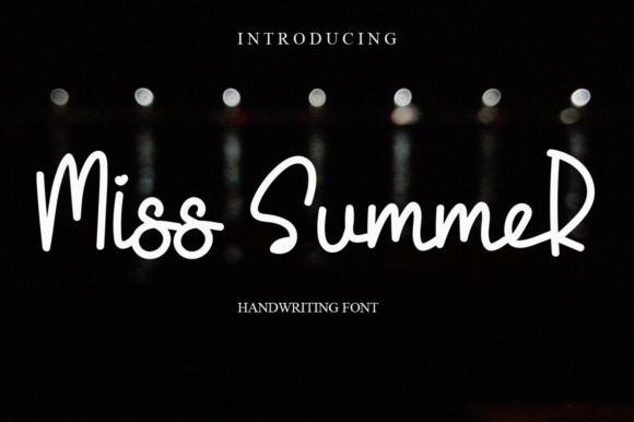 Miss Summer: A Dainty Handwritten Font for Handmade Charm