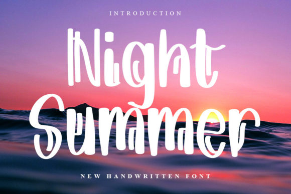 Night Summer: A Bold Handwritten Font for Real Branding Work