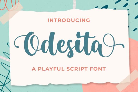 Odesita: A Dazzling Script Font for Thoughtful Branding