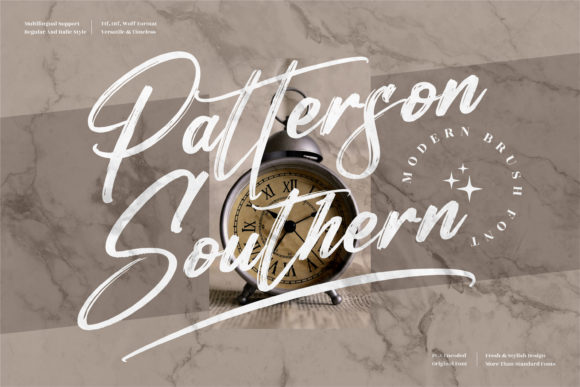 Patterson Southern: A Luxury Script Font for Small Business Branding
