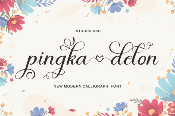 Pingka Delon for Web Design: A Modern Script Font in Action