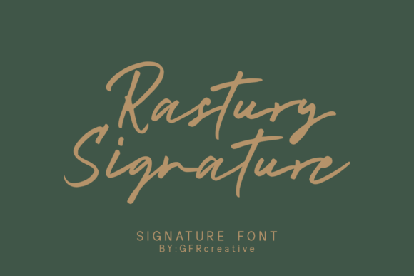 Rastury Signature Font for Web Design