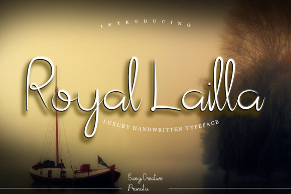 Royal Lailla: A Refined Handwritten Font for Digital Branding