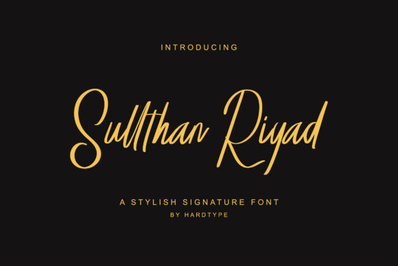 Sullthan Riyad: An Elegant Script Font for Editorial Design