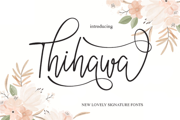 Thihawa: A Delicate Script Typeface for Modern Editorial Design