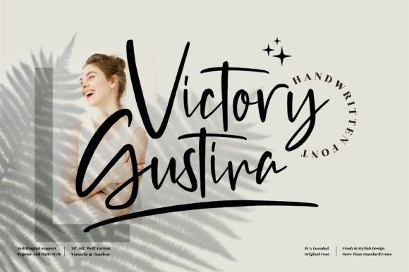 Victory Gustina: The Elegant Typeface for Handmade Branding