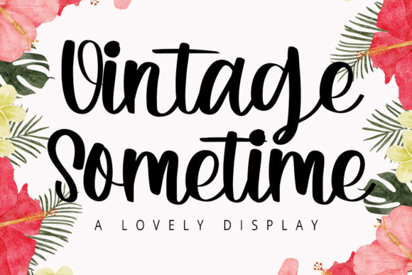 Vintage Sometime: A Playful Handwritten Font for Makers